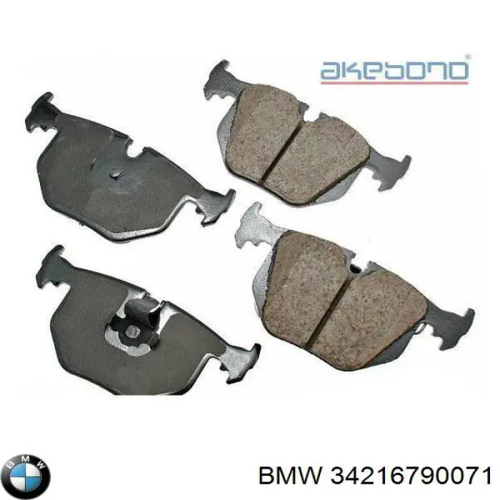 34216790071 BMW колодки гальмові задні, дискові