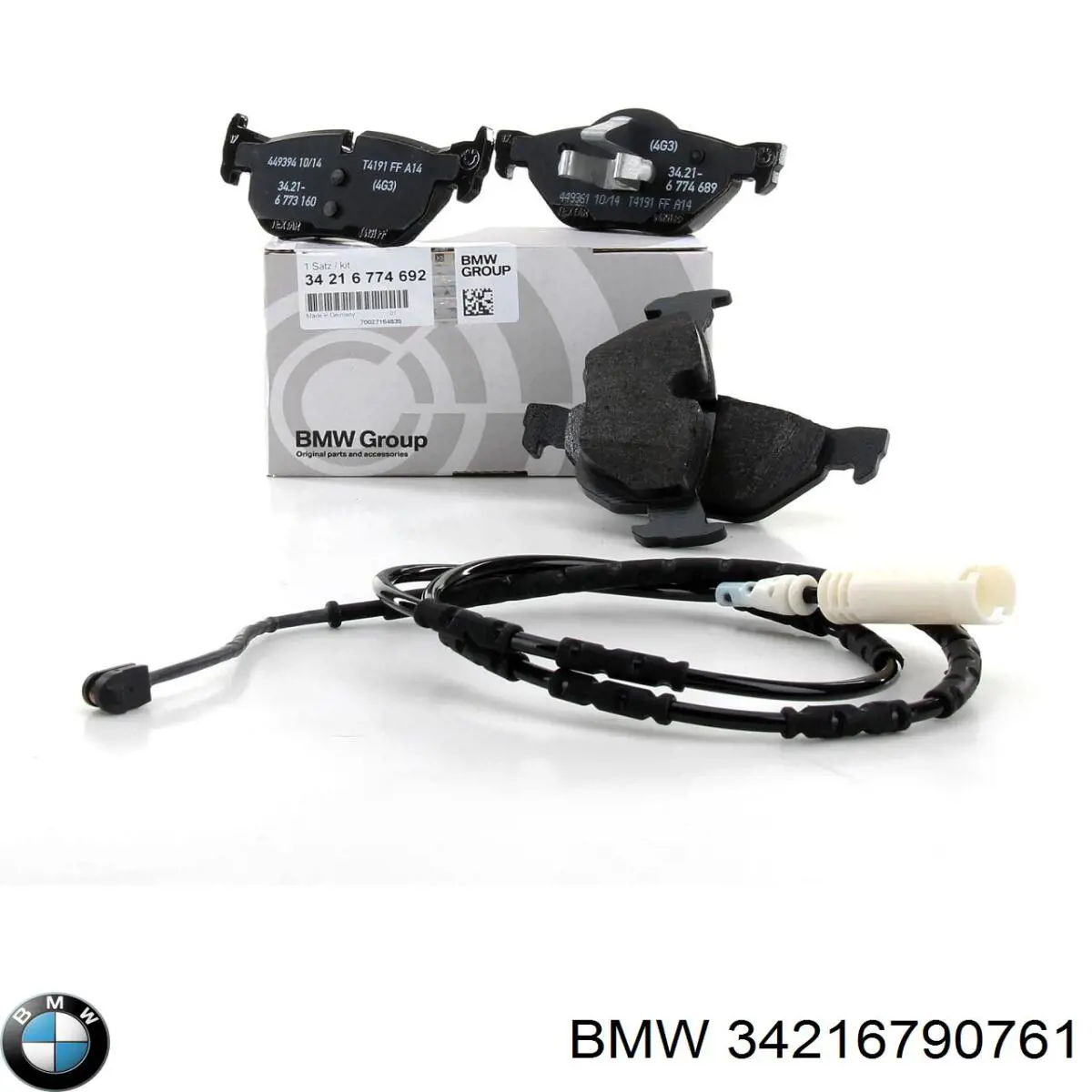 Задні гальмівні колодки 34216790761 BMW