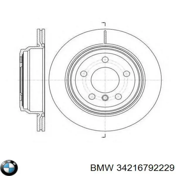 Гальмівні диски 34216792229 BMW