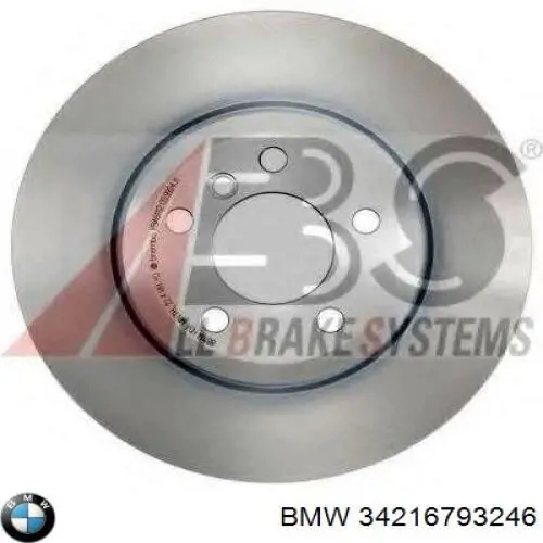 34216793246 BMW диск гальмівний задній