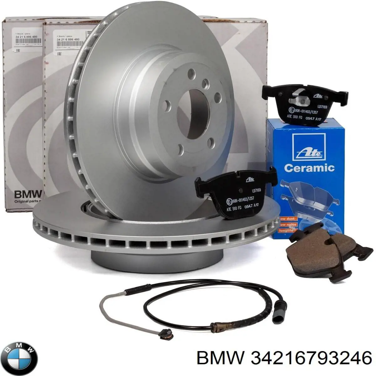 Купити 34216793246 BMW Диск заднього гальма