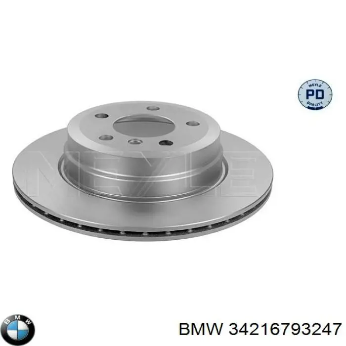 Купити 34216793247 BMW Диск заднього гальма