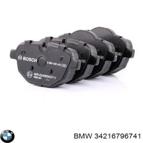 Задні гальмівні колодки 34216796741 BMW