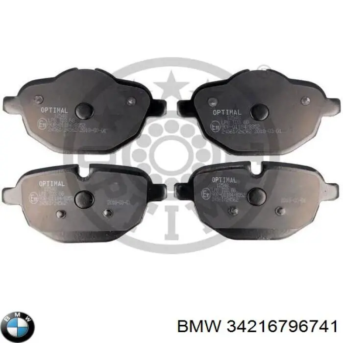 Задні гальмівні колодки BMW 34216796741 ціна, від 65.68 USD