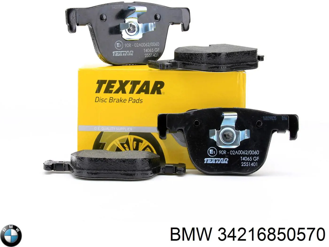 Задні гальмівні колодки 34216850570 BMW