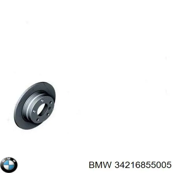 34216855005 BMW диск гальмівний задній