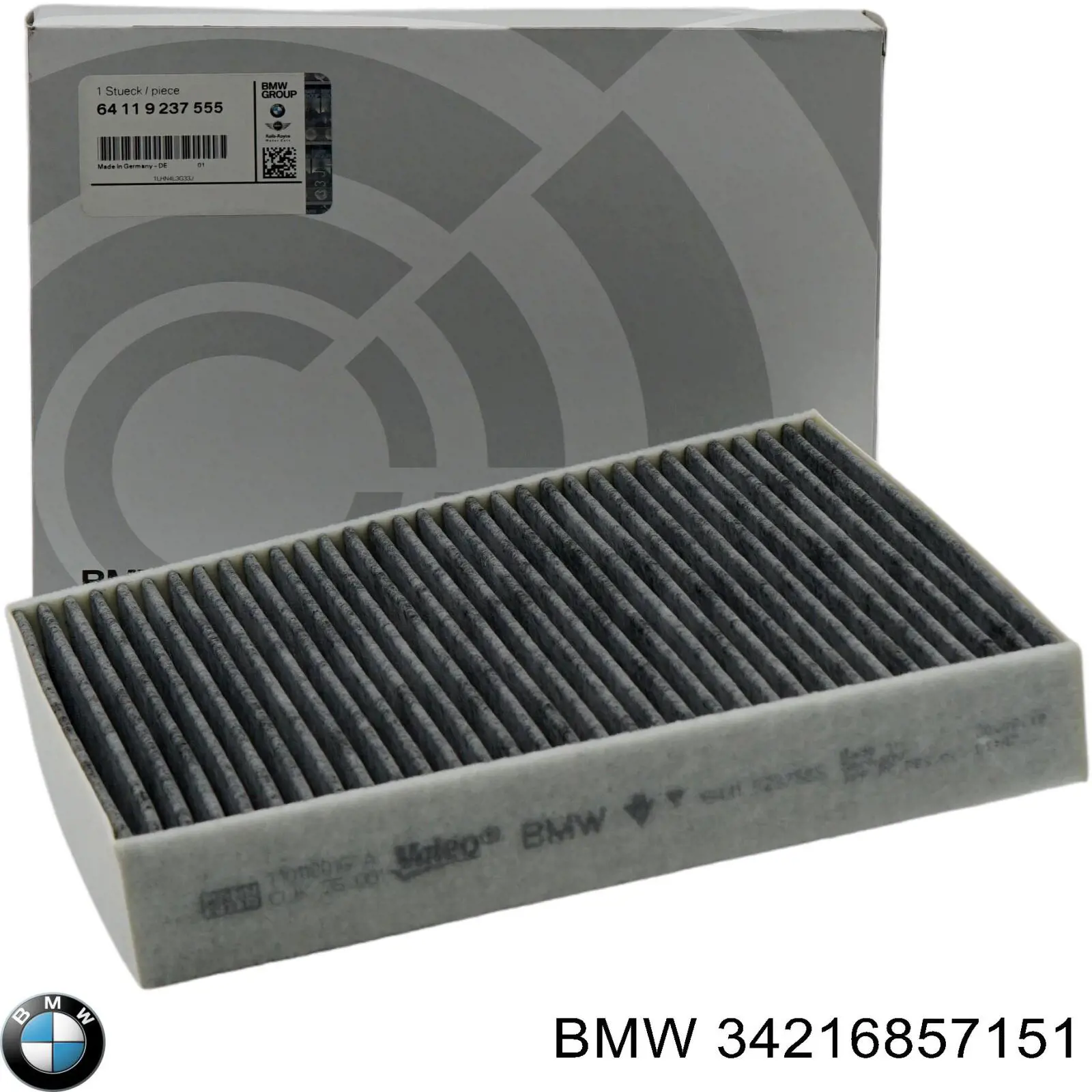Комплект пружинок кріплення дискових колодок, задніх 34216857151 BMW