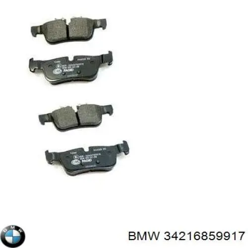 Задні гальмівні колодки BMW 34216859917 ціна, від 59.96 USD