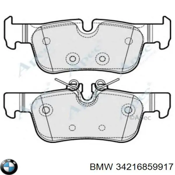 Задні гальмівні колодки 34216859917 BMW