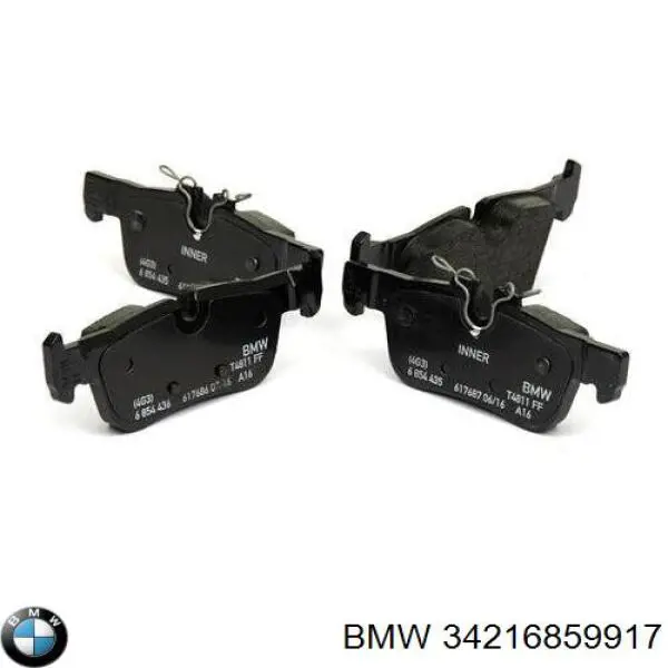 Колодки гальмові задні, дискові 34216859917 BMW