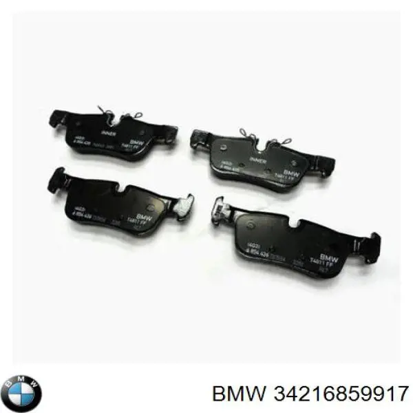 34216859917 BMW Колодки гальмівні задні, дискові