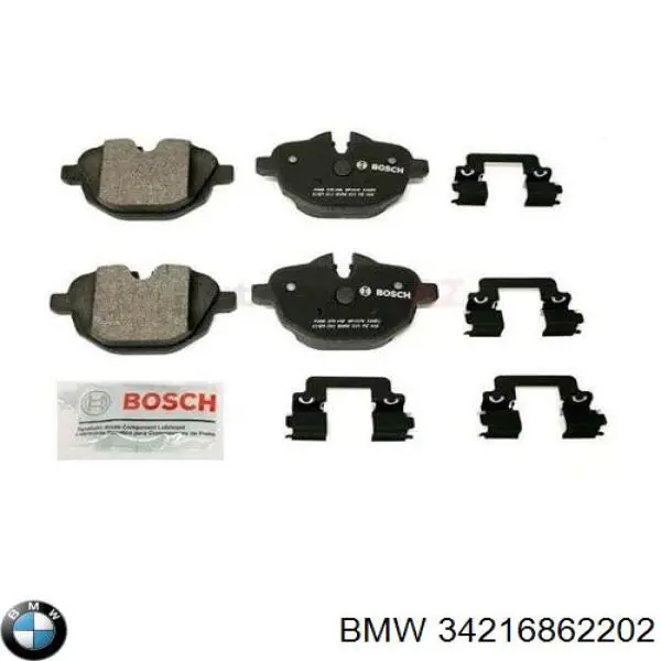 Купити 34216862202 BMW Задні колодки