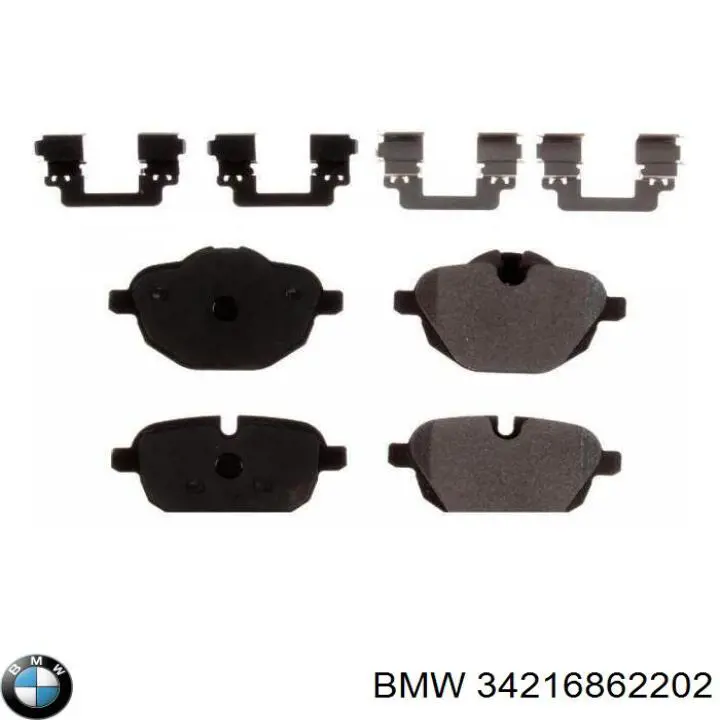 Задні гальмівні колодки 34216862202 BMW