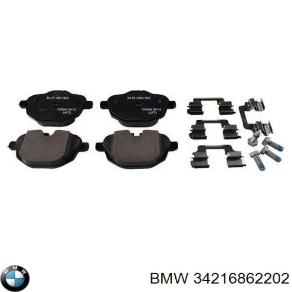 34216862202 BMW колодки гальмові задні, дискові