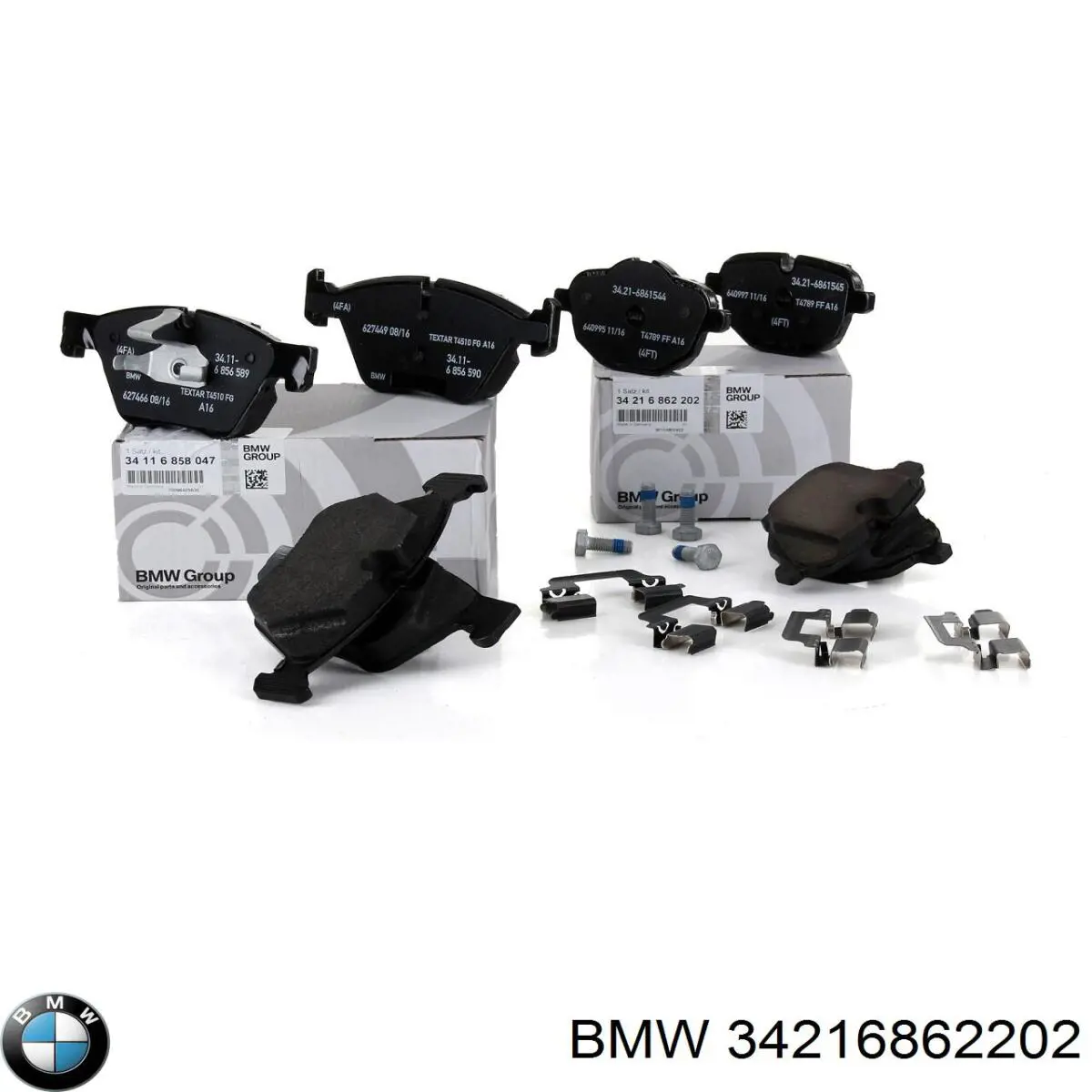34216862202 BMW Колодки гальмівні задні, дискові