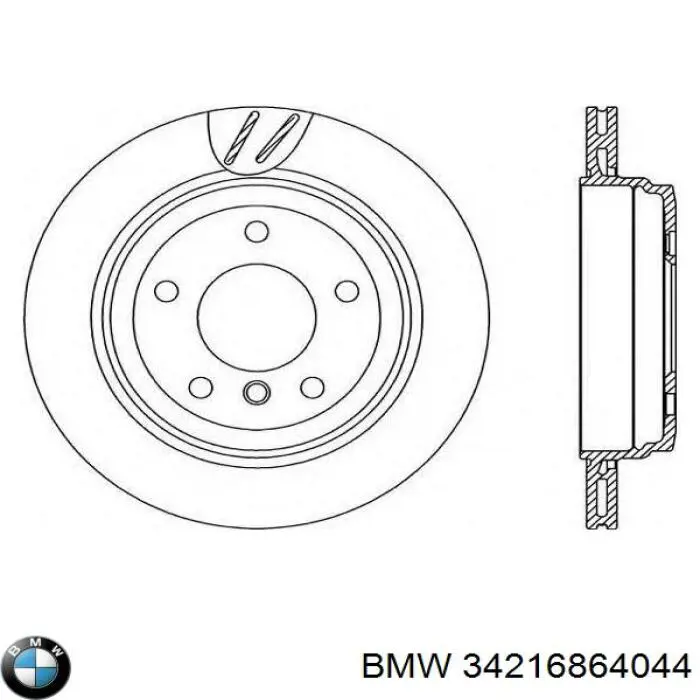 Задні дискові гальма BMW 34216864044 ціна, від 63.61 USD