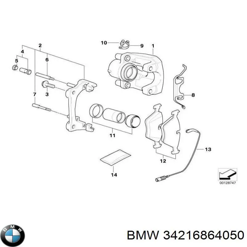 Купити 34216864050 BMW Диск заднього гальма