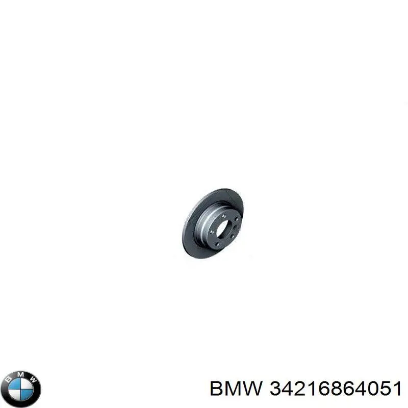 34216864051 BMW диск гальмівний задній