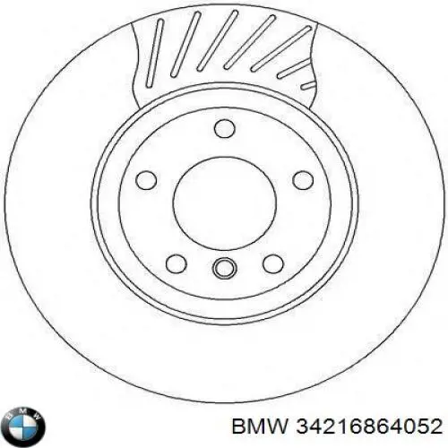 Задні дискові гальма BMW 34216864052 ціна, від 58.16 USD