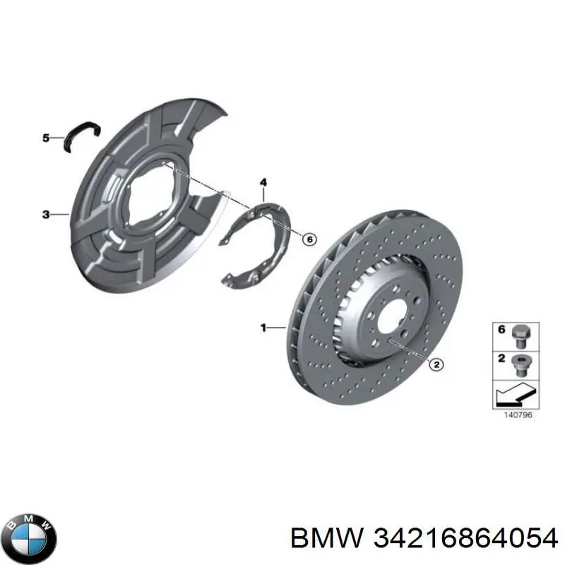 Гальмівні диски 34216864054 BMW