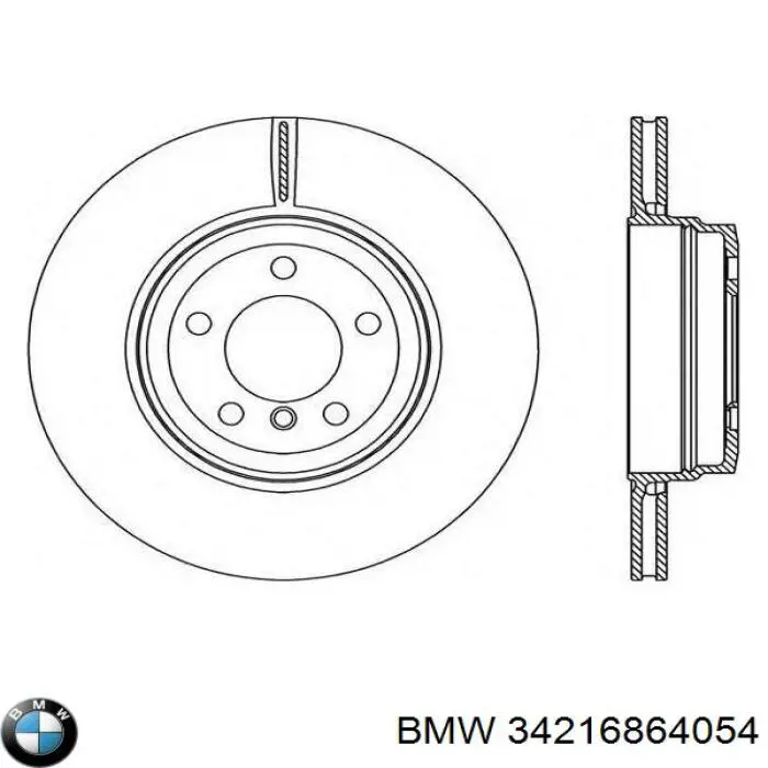 34216864054 BMW Дискові гальма
