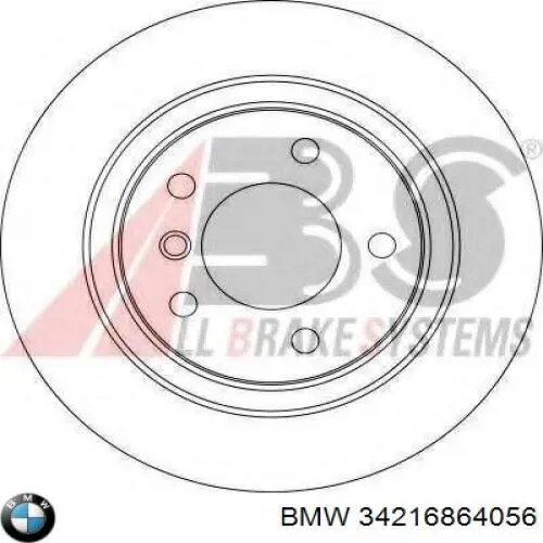 Задні дискові гальма BMW 34216864056 ціна, від 41.93 USD