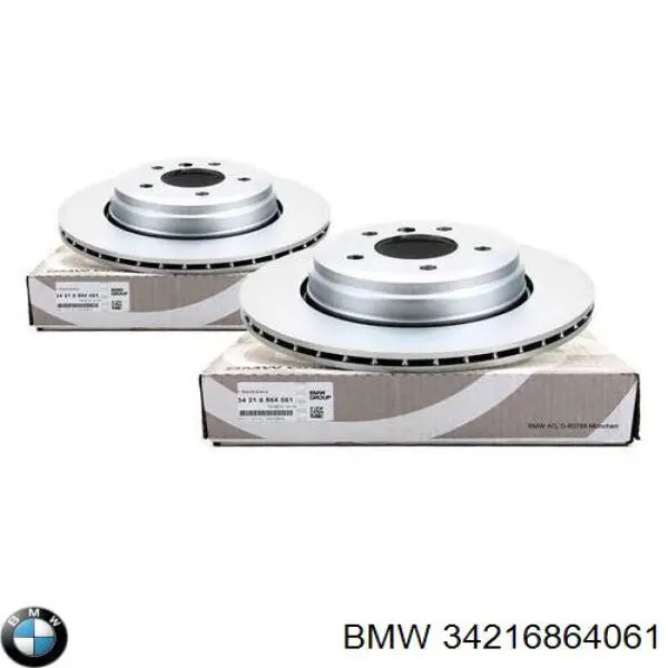 34216864061 BMW диск гальмівний задній