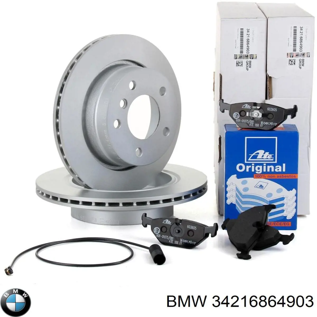 Задні дискові гальма BMW 34216864903 ціна, від 34.91 USD