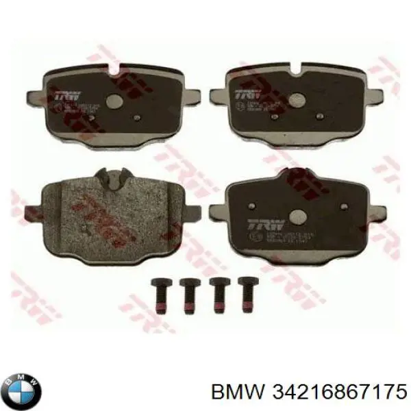 Задні дискові колодки BMW 34216867175
