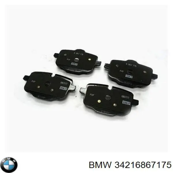 Задні гальмівні колодки BMW 34216867175 ціна, від 201.38 USD