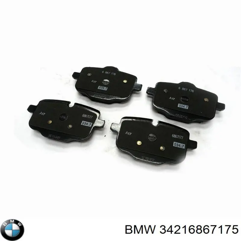 Задні гальмівні колодки BMW 34216867175 ціна, від 201.38 USD