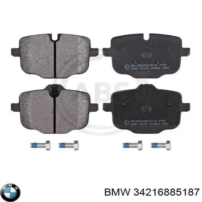 Задні гальмівні колодки 34216885187 BMW