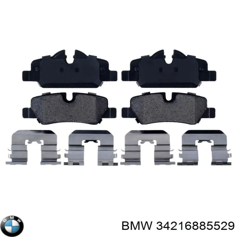 34216885529 BMW Колодки гальмівні задні, дискові