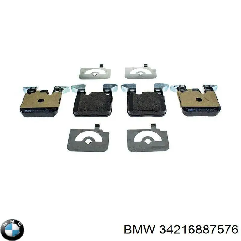 Задні гальмівні колодки BMW 34216887576 ціна, від 159.72 USD