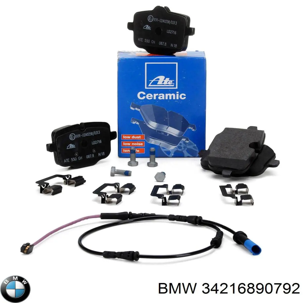 34216890792 BMW Датчик зносу гальмівних колодок, задній