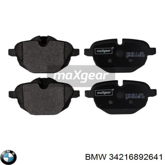 34216892641 BMW колодки гальмові задні, дискові