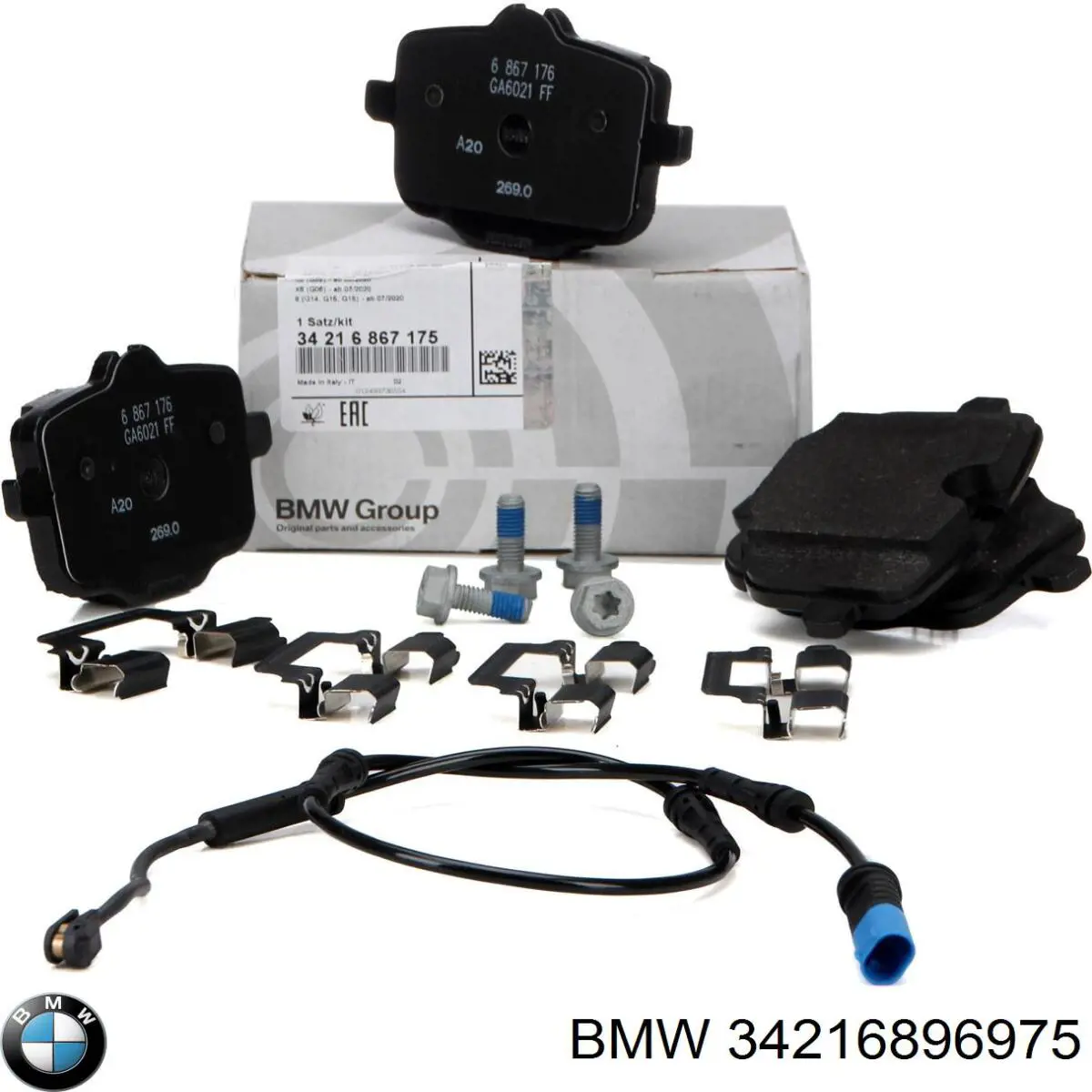Задні гальмівні колодки BMW 34216896975 ціна, від 173.87 USD
