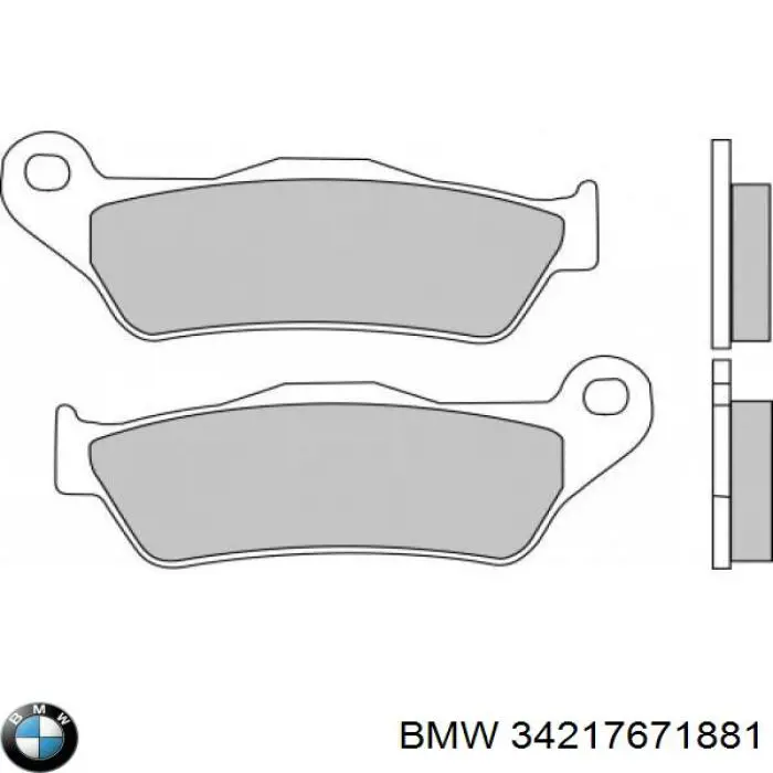 34217671881 BMW Передні гальмівні колодки