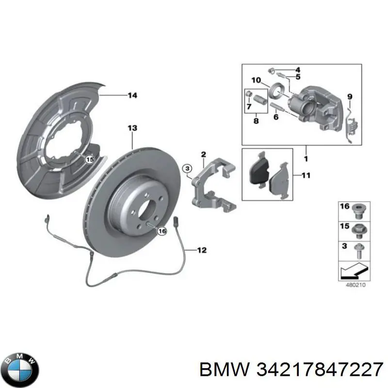  BMW 34217847227 ціна, від 84.65 USD