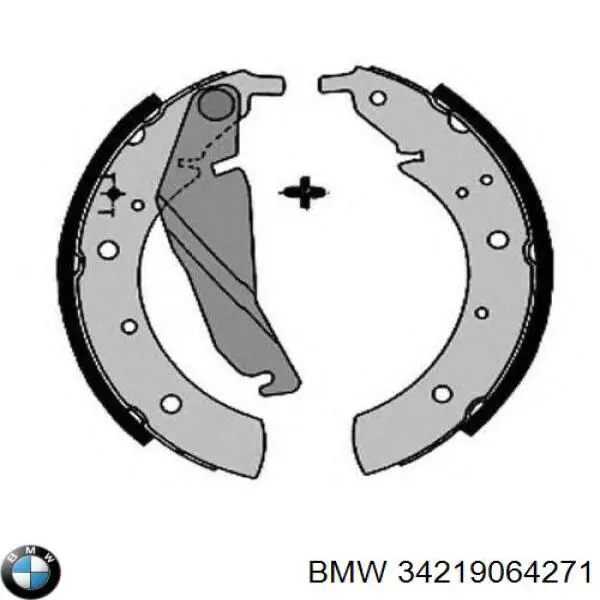 Колодки гальмові задні, барабанні BMW 34219064271 ціна, від 16.54 USD