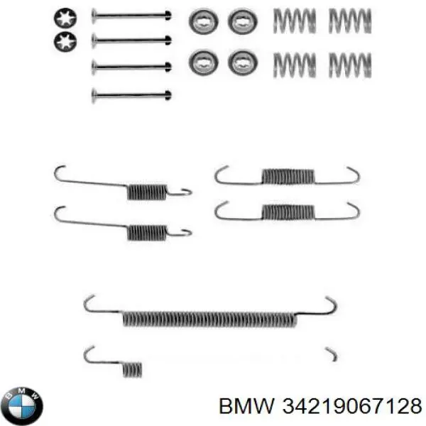 34219067128 BMW ремкомплект гальмівних колодок