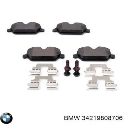 Задні гальмівні колодки BMW 34219808706 ціна, від 22.15 USD