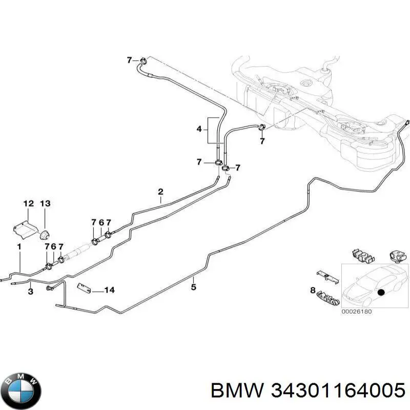  BMW 34301164005 ціна, від 1.95 USD