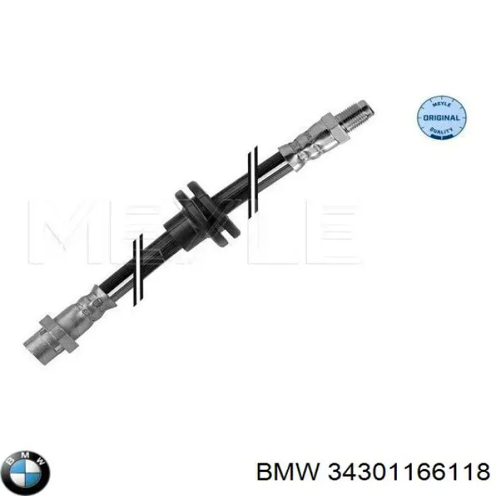 Шланг гальмівний передній BMW 34301166118 ціна, від 15.37 USD