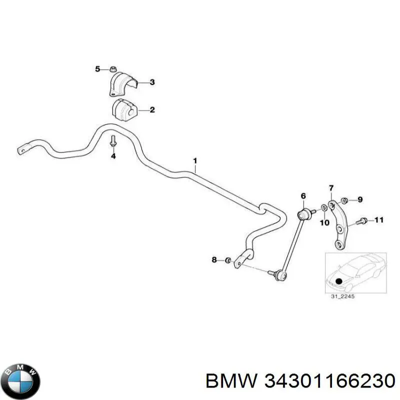 Купити 34301166230 BMW 