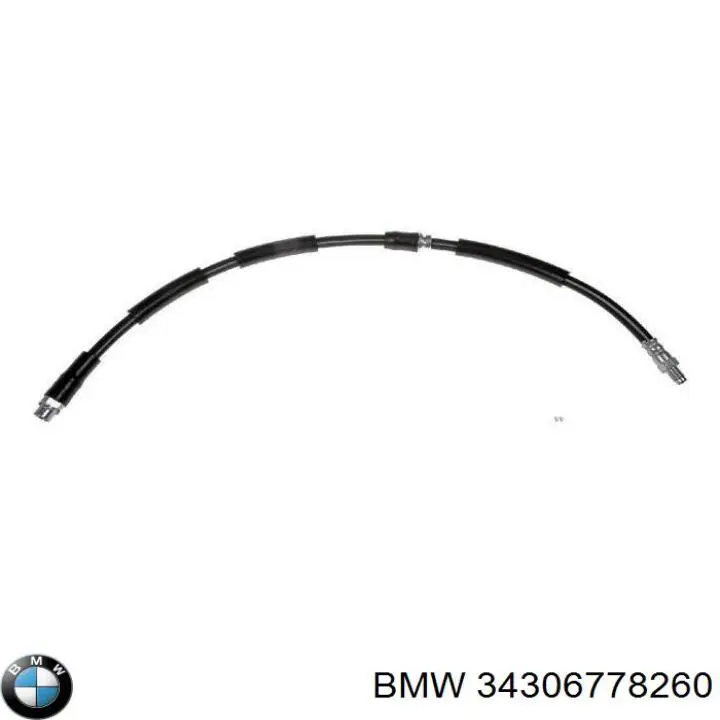 34306778260 BMW Гнучка гальмівна трубка передня