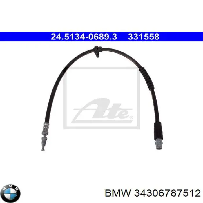 Купити 34306787512 BMW Гальмівні шланги передні