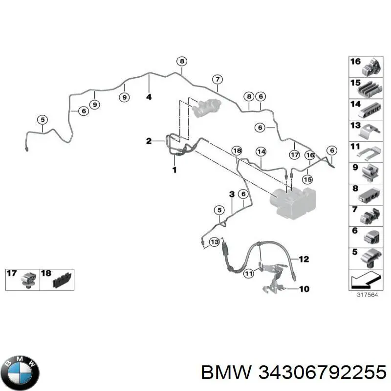 Купити 34306792255 BMW 