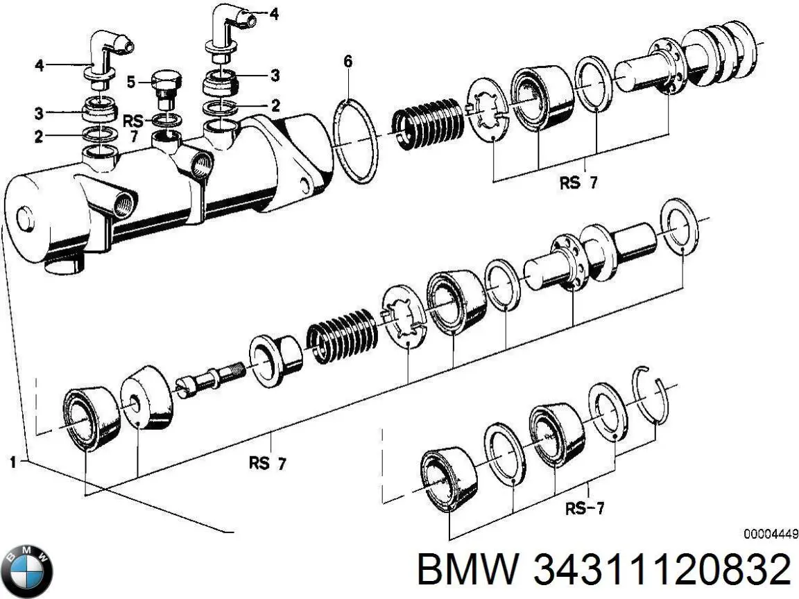 34311120832 BMW Циліндр гальмівний, головний