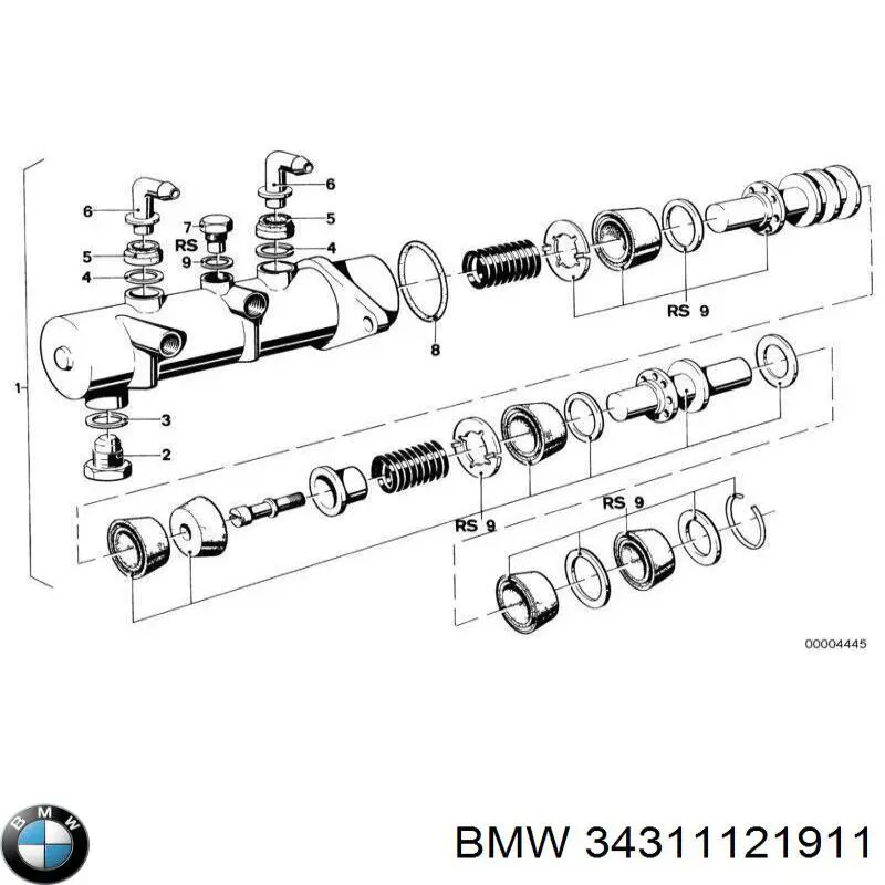 34311121911 BMW Кришка бачка головного гальмівного циліндра